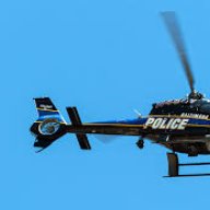 police in helicopter