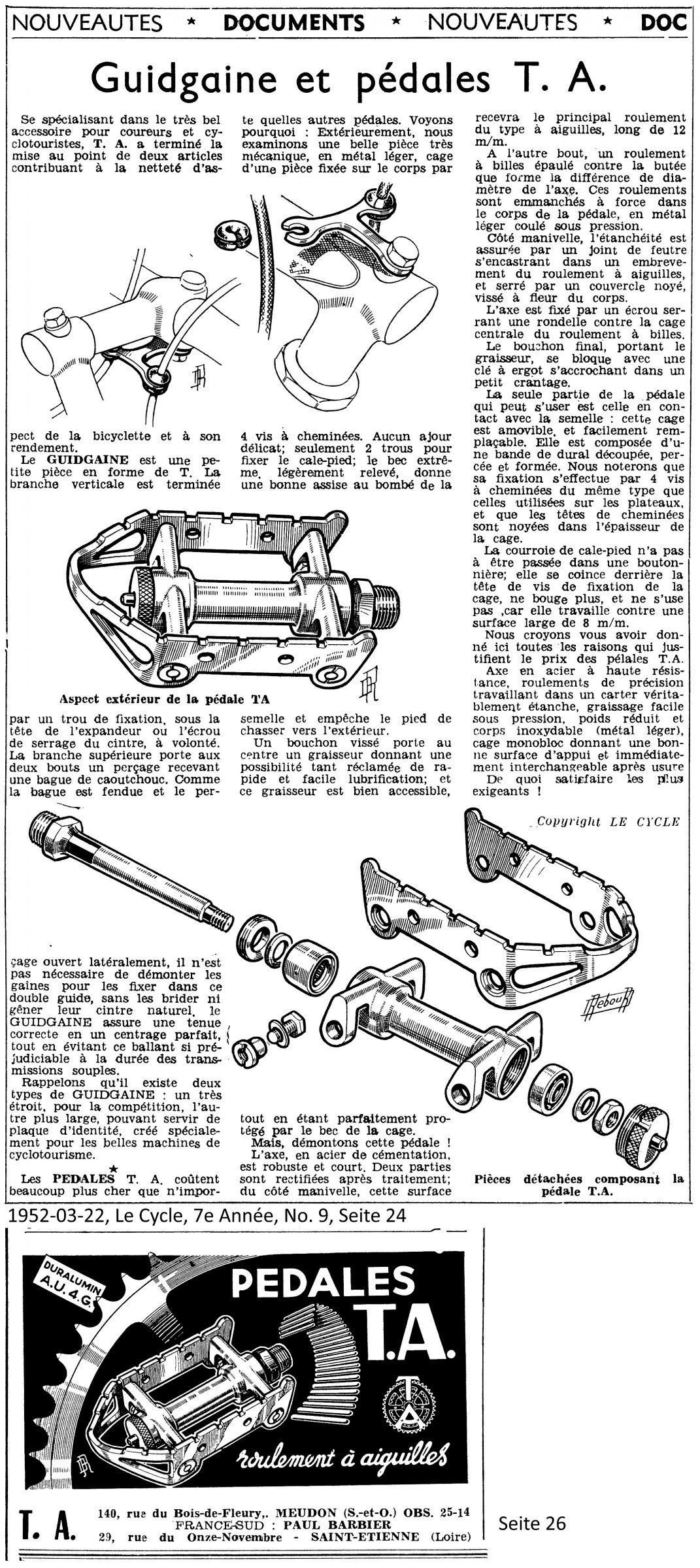 1952-03-22, Le Cycle, 7e Année, No. 9, Seiten 24 und 26, 0,33.jpg