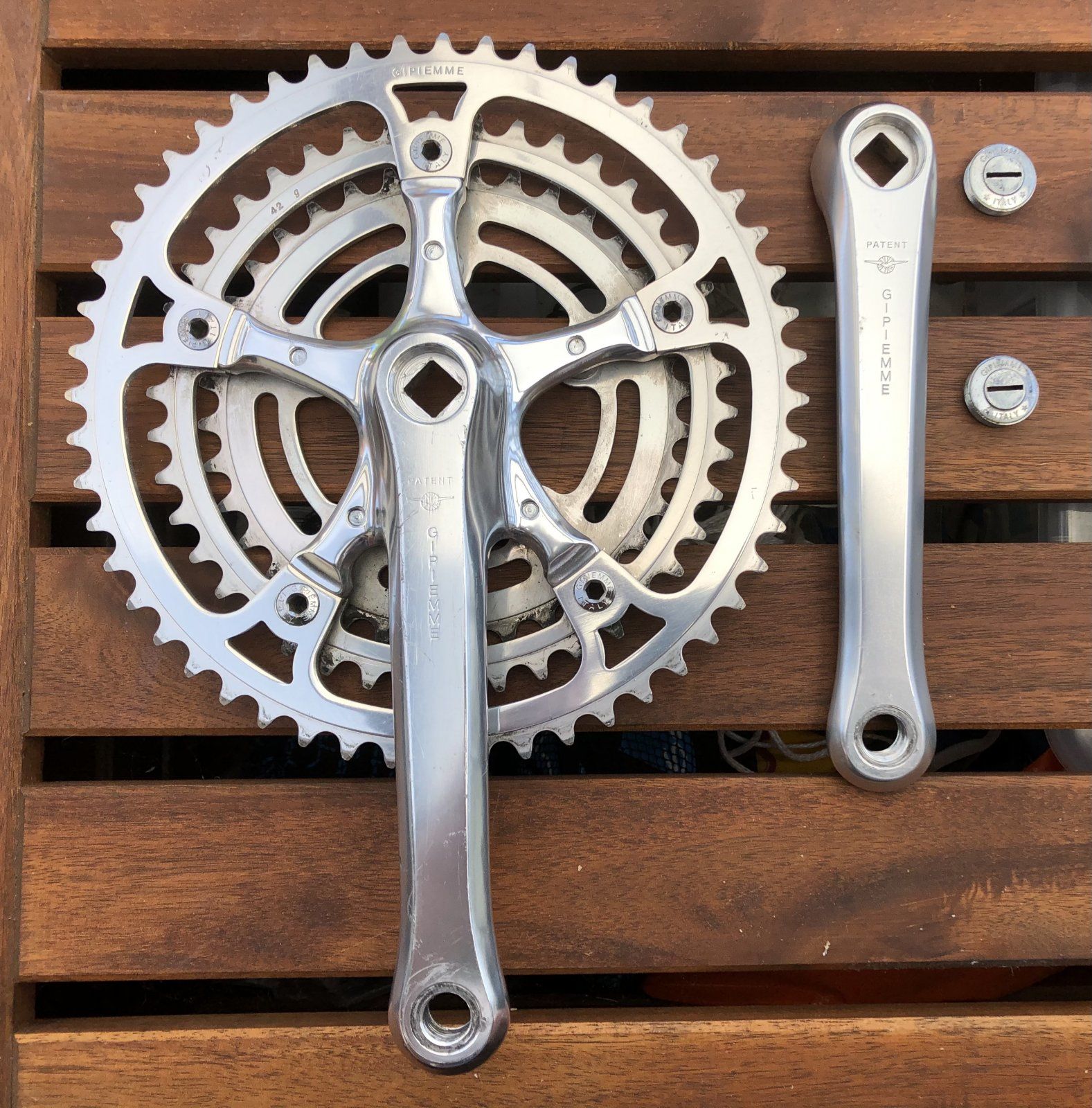 Gipiemme Special Strada Kurbel Set Crankset mit 53/42 Zähne 144