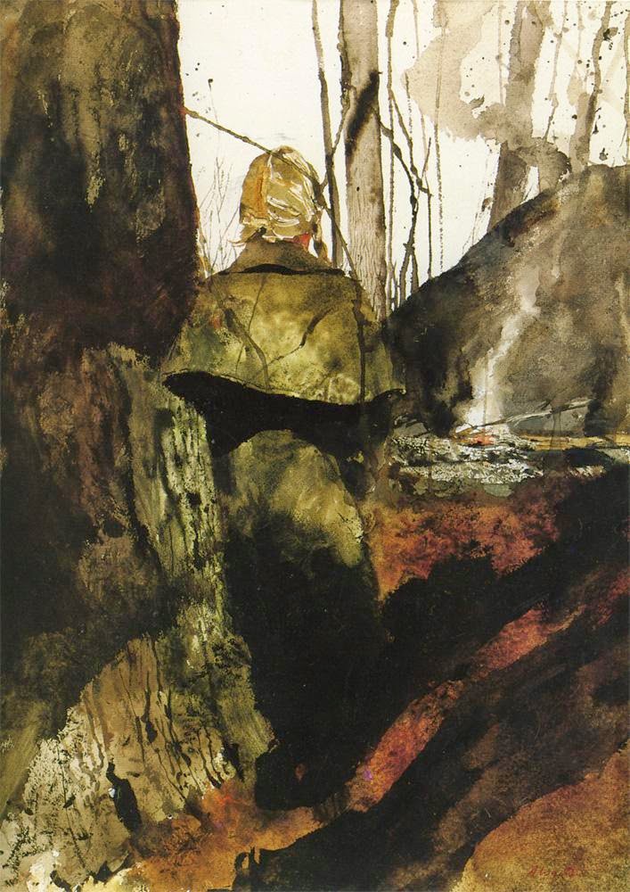 Andrew Wyeth, Campfire (Helga series), 1982.jpg