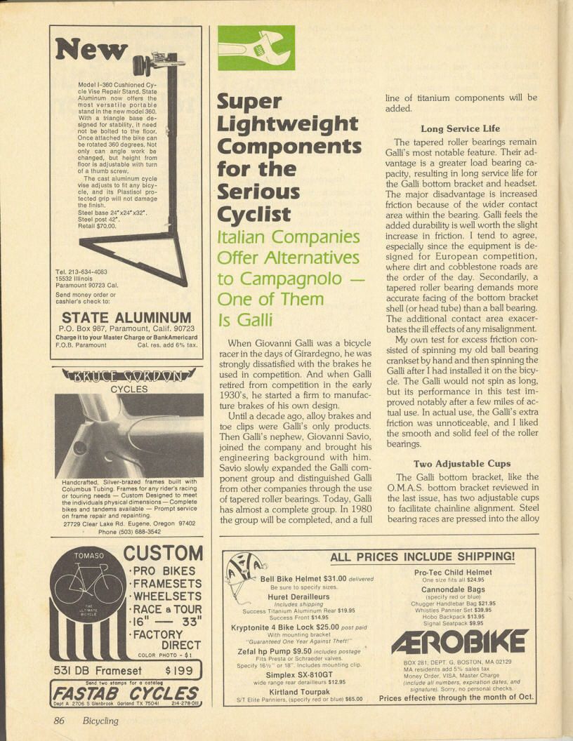 Bicycling Magazine 09-1979 --- Super Lightweight Components - Galli 1.jpg