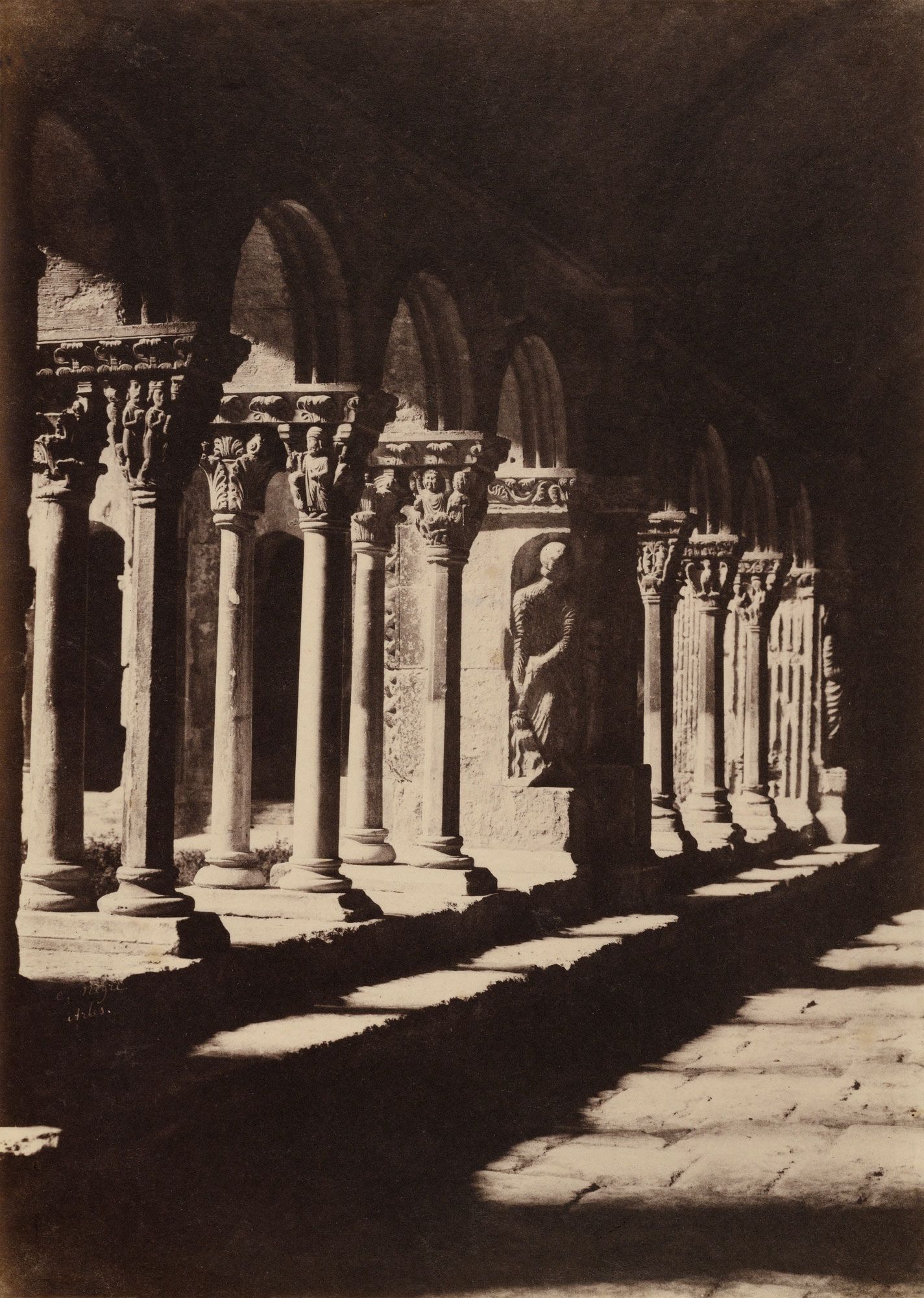 Charles Nègre - Aisle of the Cloister of Saint-Trophime, Arles (c. 1852).jpg