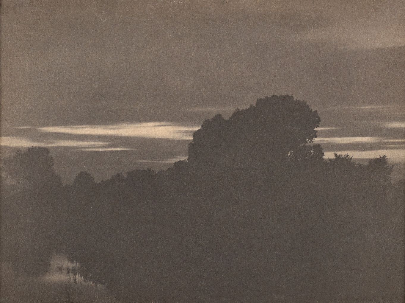 Clarence H. White - A Rift in the Clouds (1896, Platinum print).jpg