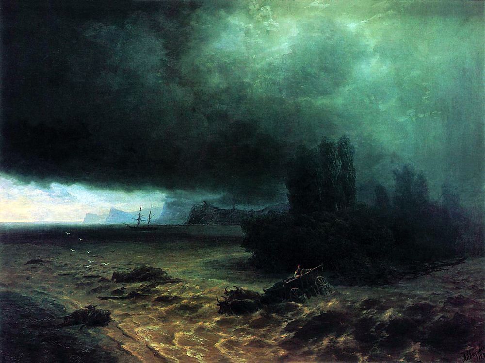 Downpour In Sudak - Ivan Aivazovsky (1897).jpg