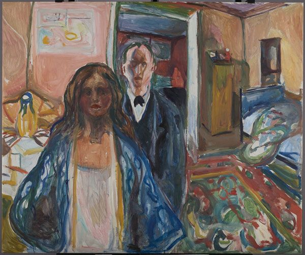Edvard Munch, The Artist and His Model (1919–21).jpg