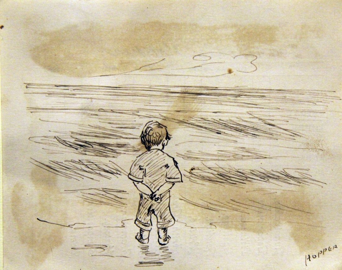 Edward Hopper, Little Boy Looking at the Sea (1891).jpg