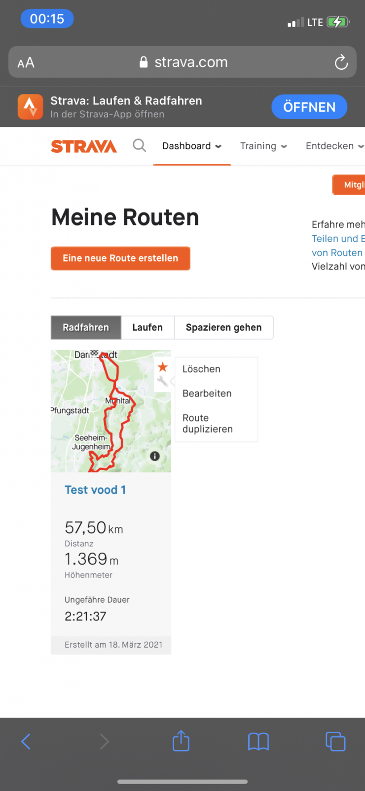 send komoot to wahoo