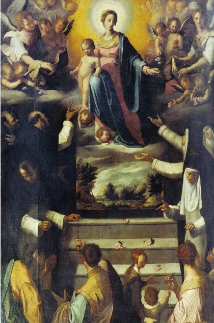 Filippo Paladini - Madonna del Rosario (1614) Caltanissetta, Chiesa di S. Domenico.jpg