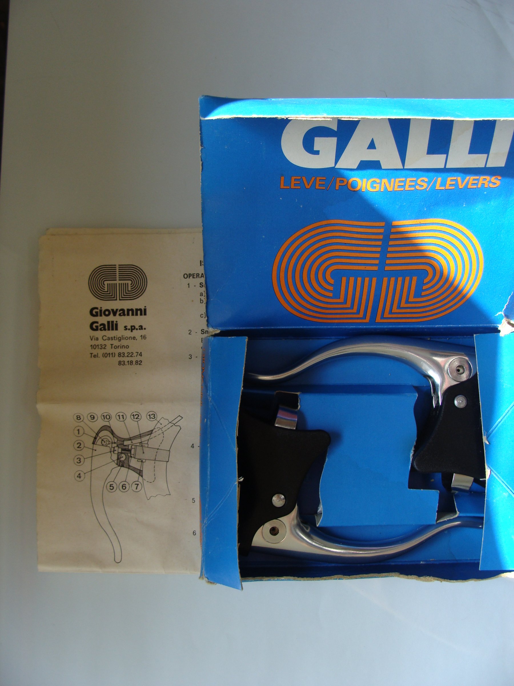 Galli Aerodinamica-Galli KL brakelever set NIP (7).JPG