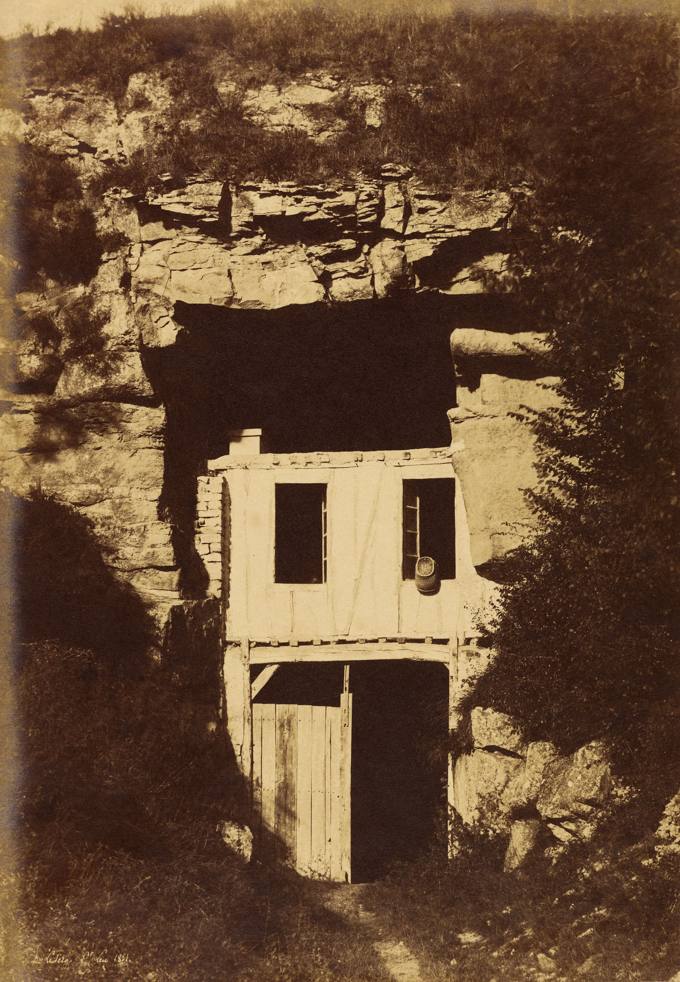 Henri Le Secq - Small Dwelling in Mushroom Cave (1851).jpg