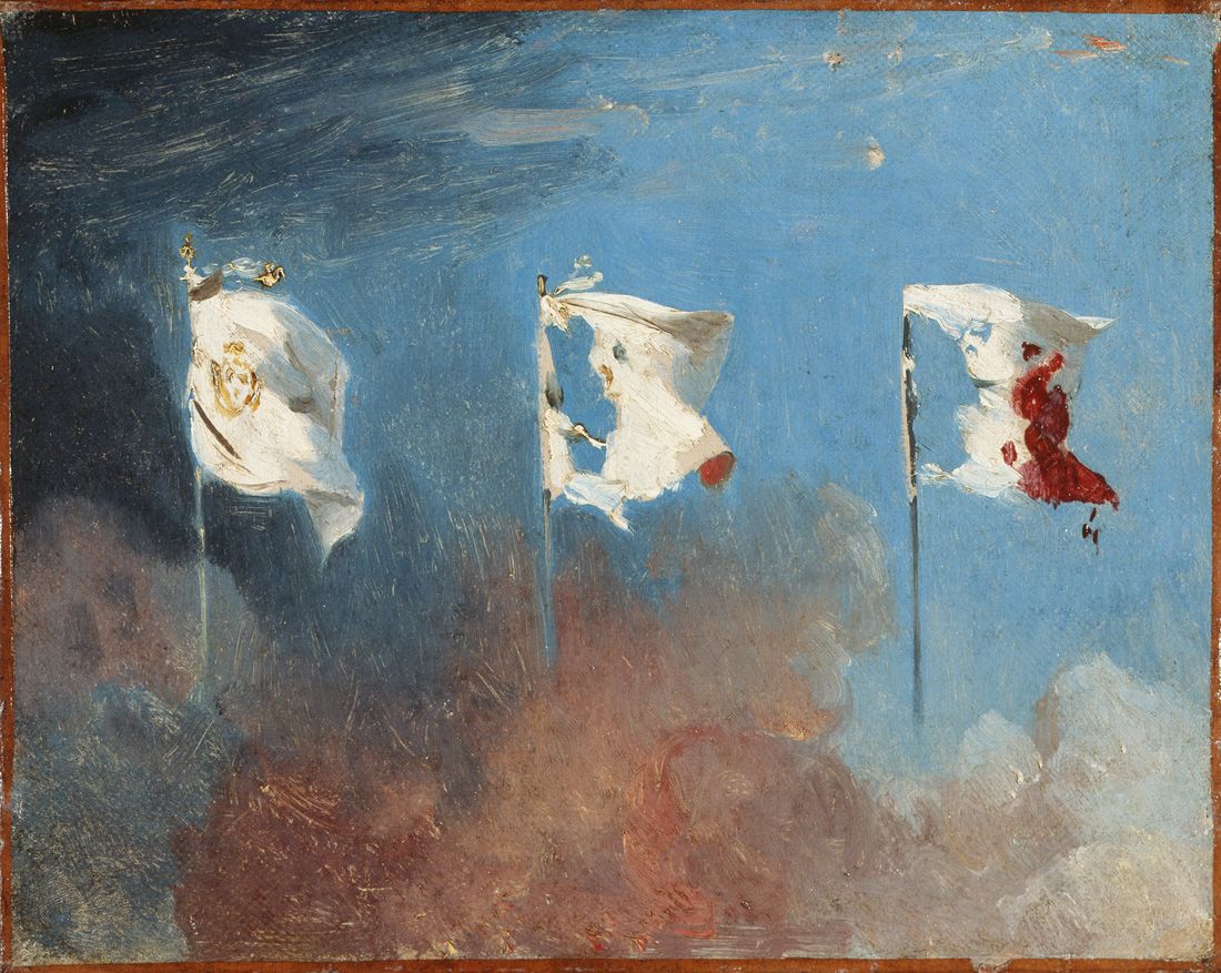 Léon Cogniet - Les Drapeaux (The flags) 1830.jpg