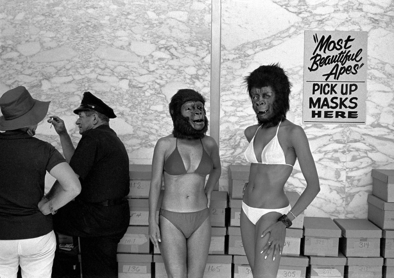 Michael Jang. Planet of the Apes Beauty Contest, Century City. 1970s.jpg