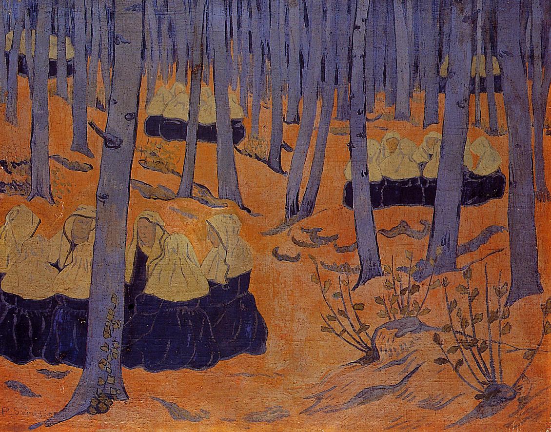 Paul Serusier- Breton Women, The Meeting in the Sacred Grove.jpg