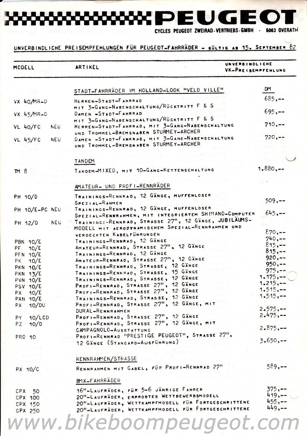 Peugeot 1982 Germany Flyer Price List Back.jpg