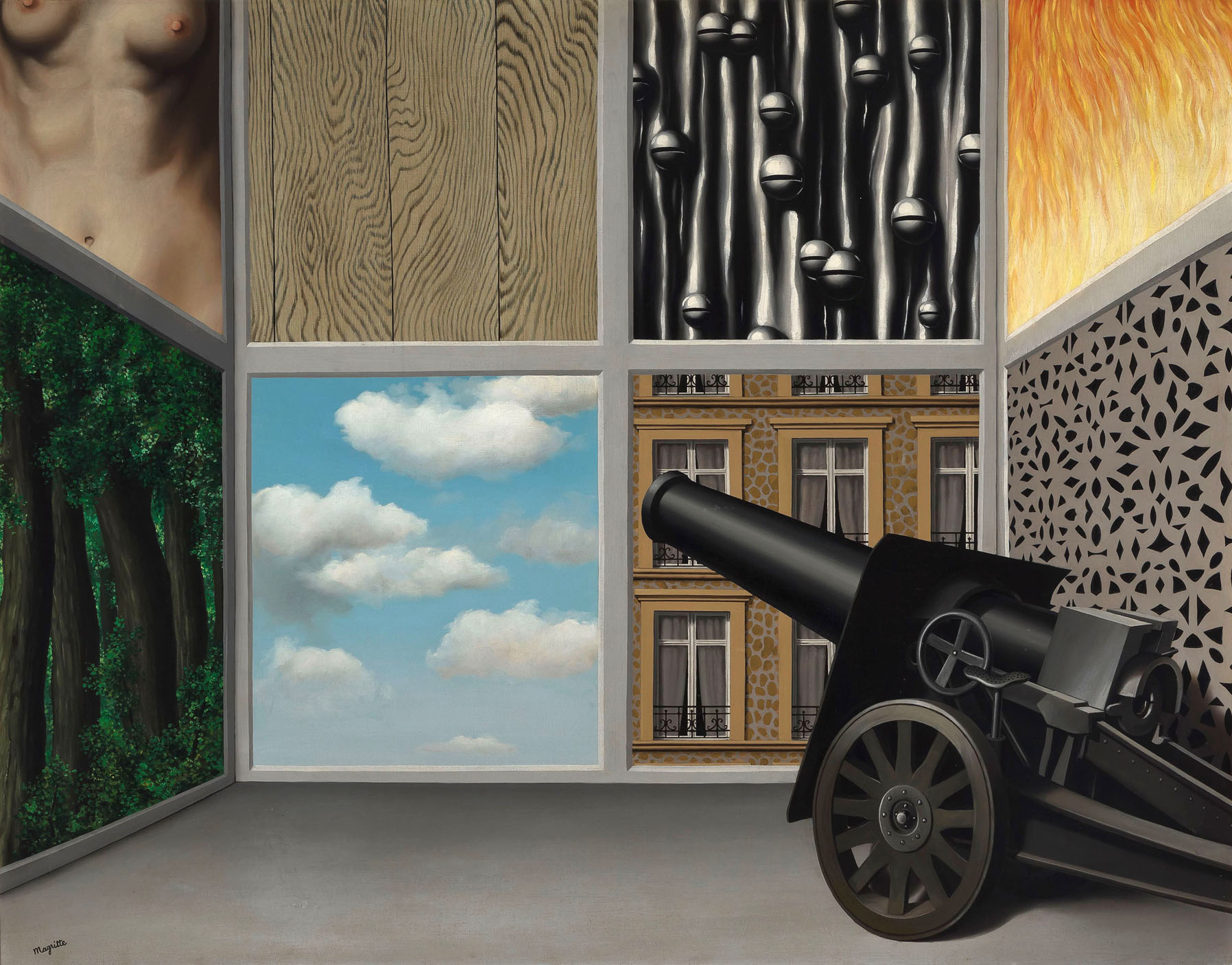 René Magritte - Au seuil de la liberté (On the Threshold of Liberty)1930.jpg