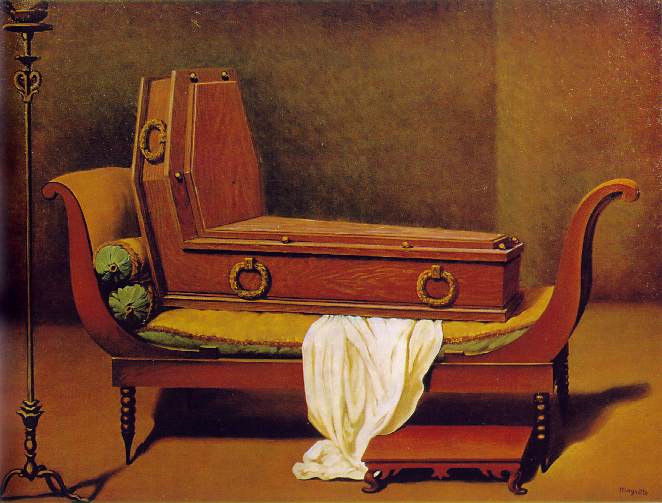 René Magritte - Perspective I - Madame Récamier by David, 1951.jpg