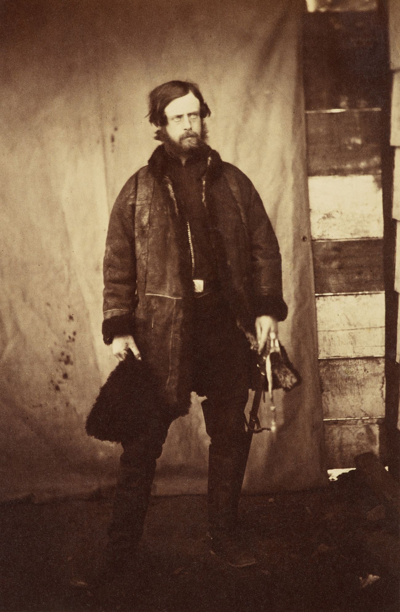 Roger Fenton - Lord Balgonie (1855) (first picture decipting cell-shock).jpg