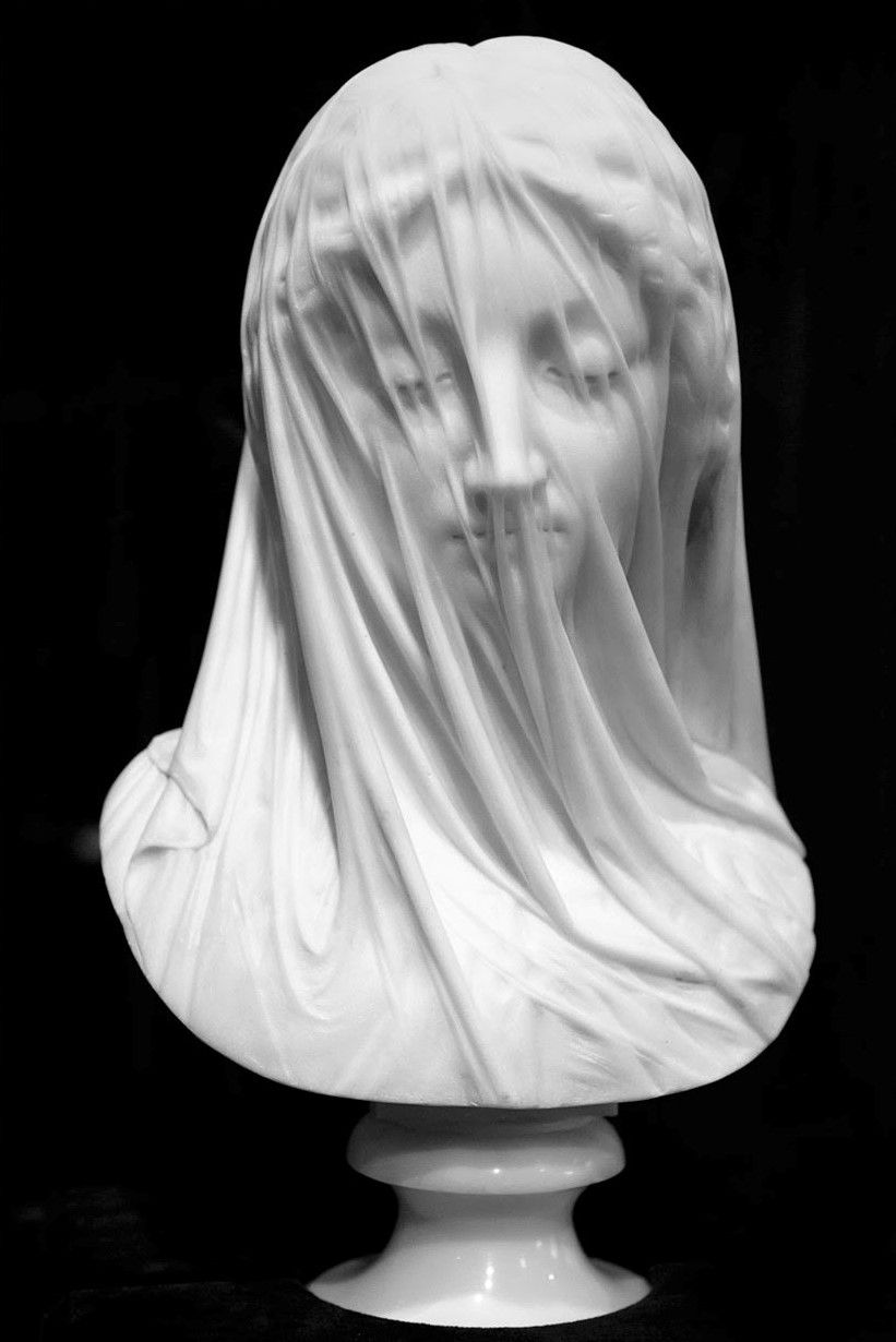 The Veiled Virgin (ca. 1850 - Carrara Marble - 48 cm) - Giovanni Strazza.jpg