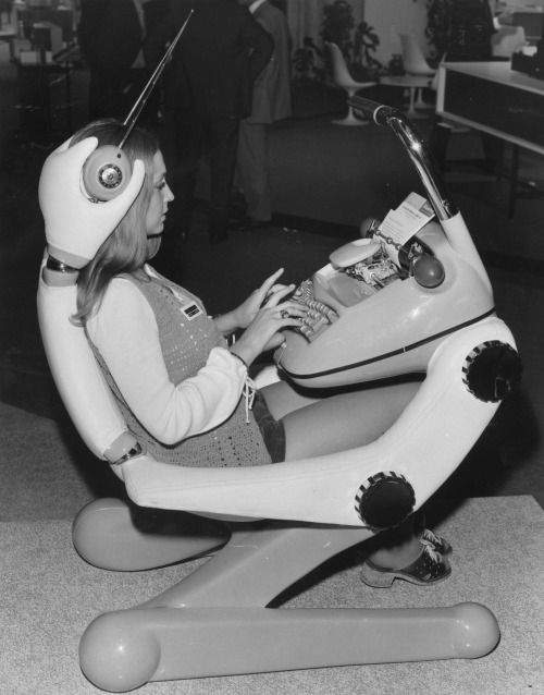 Typist of the future, c. 1970.jpg