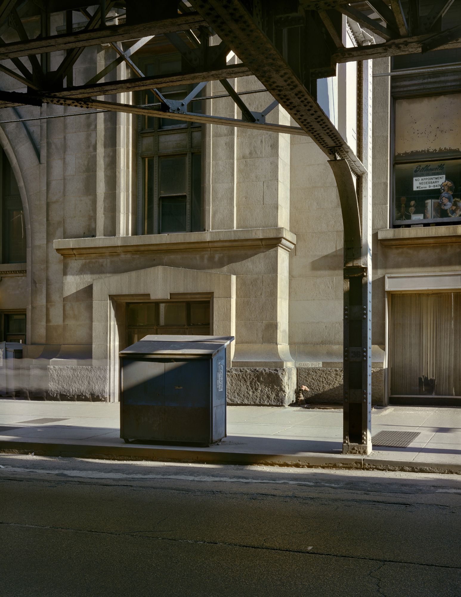 Wayne Sorce - Under the EL, Chicago (1978).jpg