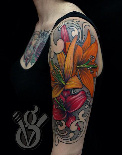 lilies-arm-sleeve-tattoo-girl-woman-female-flower-color-tattoos-jon-von-glahn.jpg