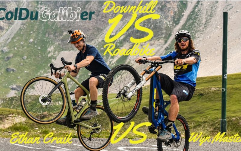DH-Bike oder Rennrad?: Wyn Masters bezwingt den Col Du Galibier