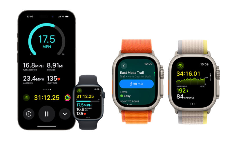 Apple WatchOS 10 Update  – Garmin-Konkurrenz?: Neue Watch-Funktionen fürs Rennrad-Training