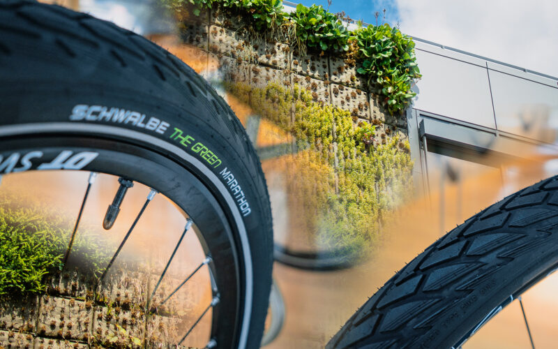Neuer Schwalbe Green Marathon: Fahrrad-Reifen aus 70 % Recycling-Material