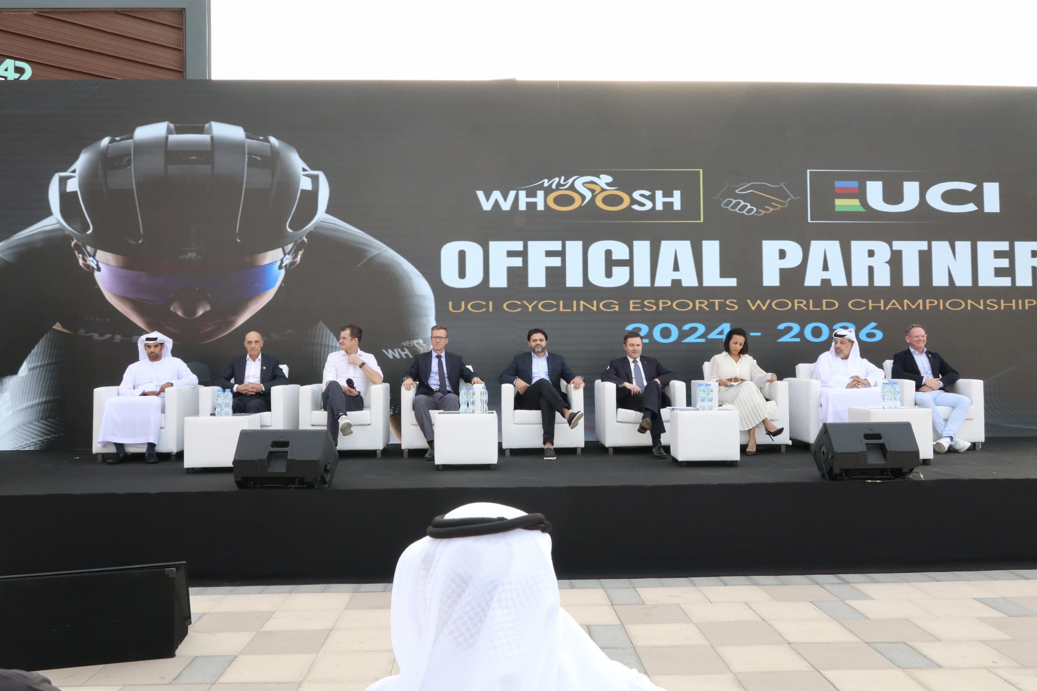 MyWhoosh wird Sponsor der Straßen-WM: Pressekonferenz der UCI in Abu Dhabi