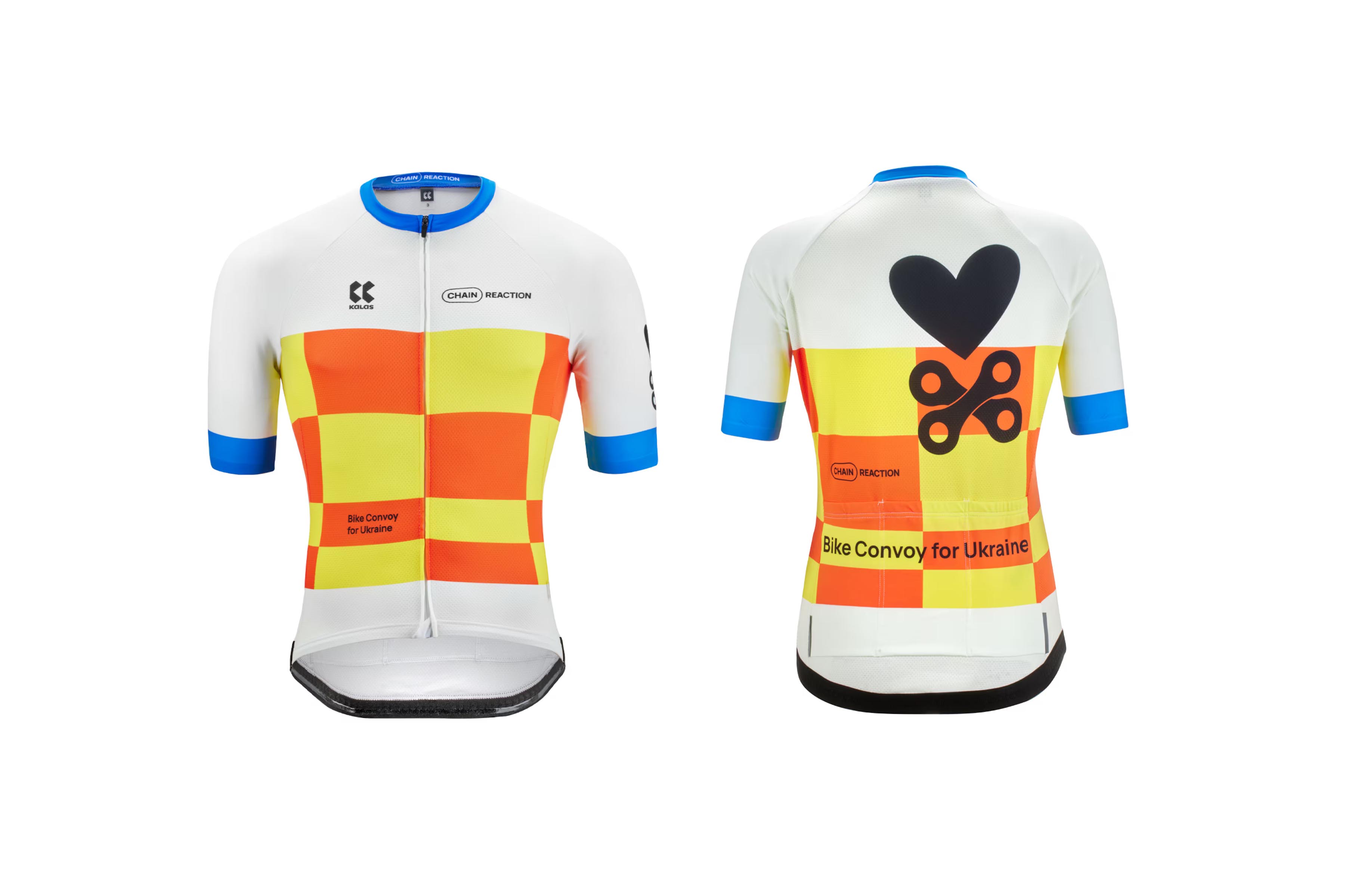Chainreaction Bike Convoy for Ukraine: Charity-Jerseys für den Rettungswagen-Konvoi