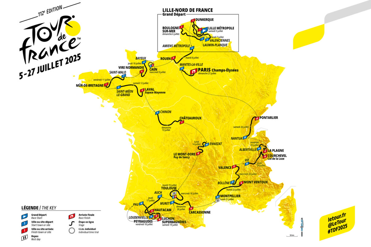 Tour de France 2025 im TV und Stream: Hier könnt ihr kostenlos und live zuschauen