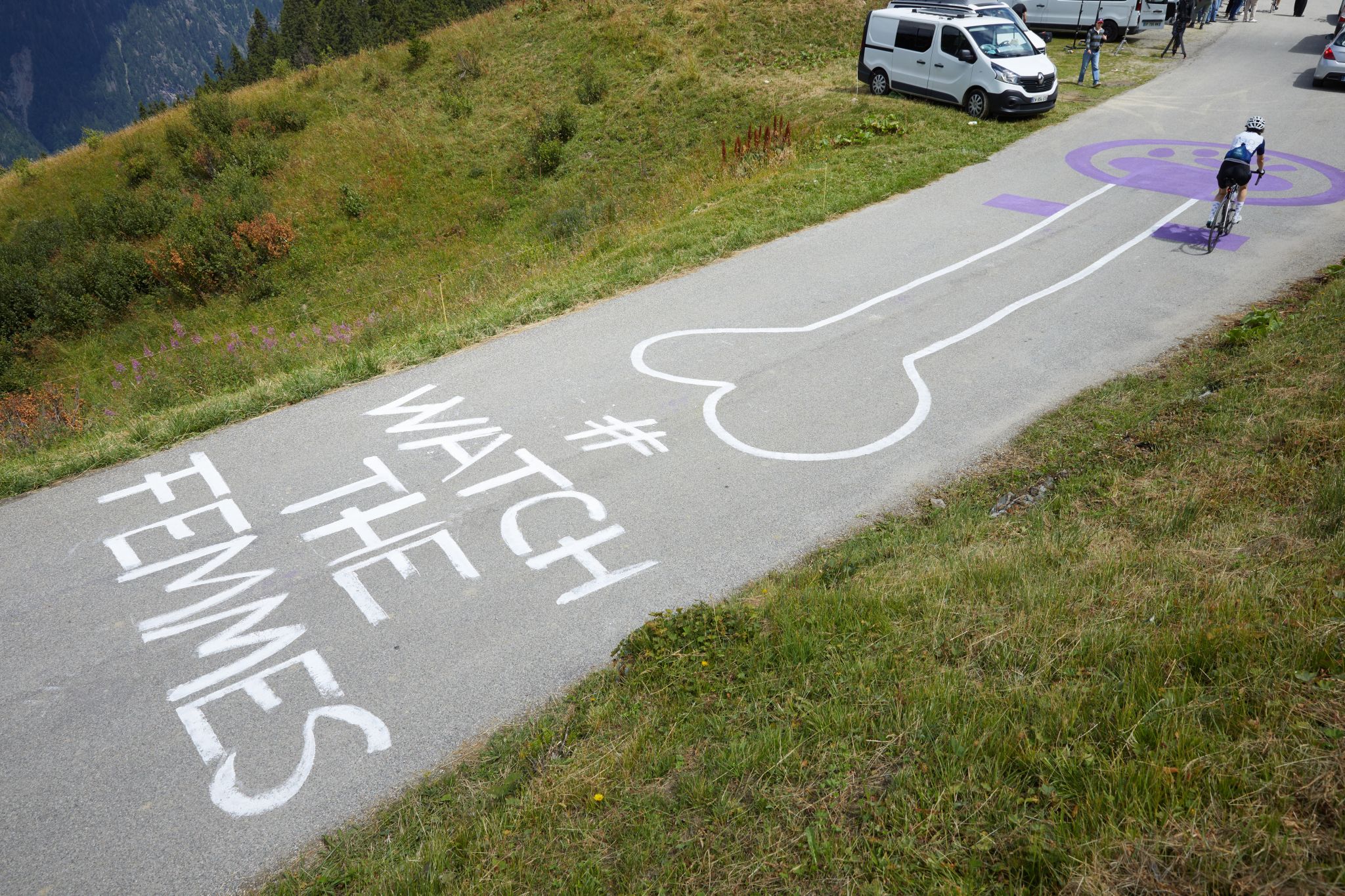 Penis-Graffiti wird Kampagne: Aktion wirbt für die Tour de France Femmes